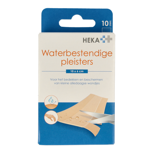 Heka Waterbestendige pleisters 10 x 6cm 10.00 Stuks