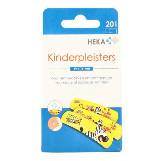 Heka Kinderpleister 19 x 76mm 20.00 Stuks