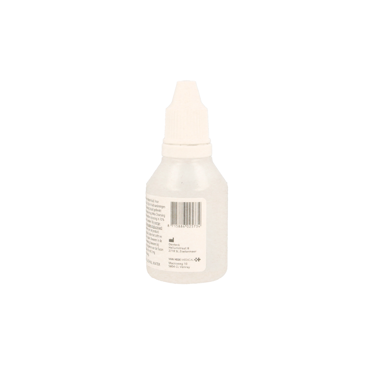 Heka Cleansing Liquid 30ml bottle, disinfectant product with clear label and cap, suitable for sanitizing hands and surfaces.