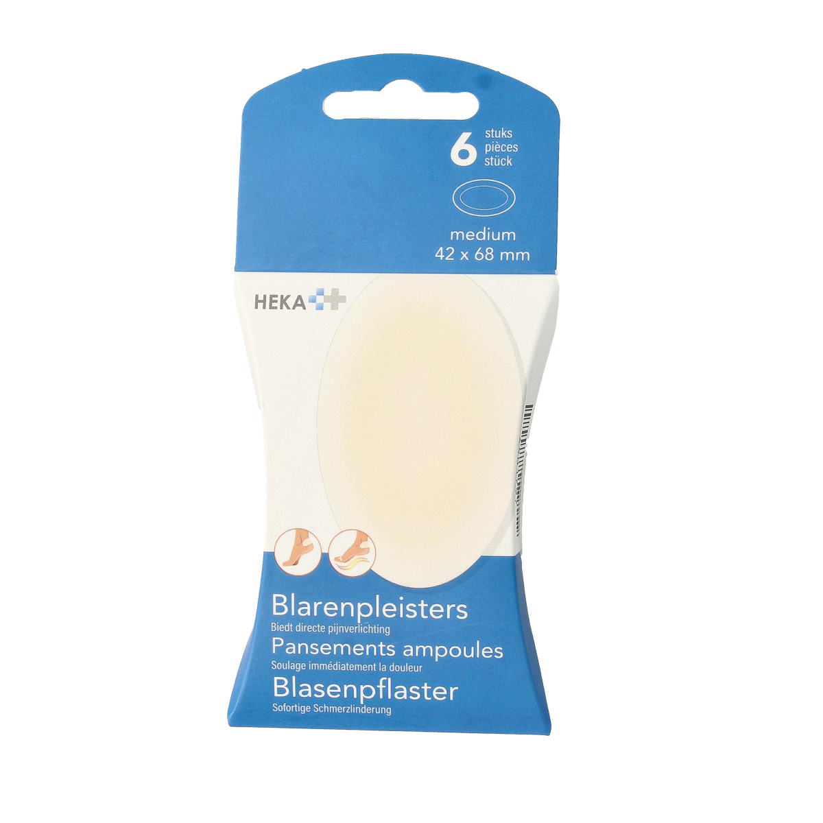 Heka Blarenpleisters medium 42 x 68mm 6.00 Stuks