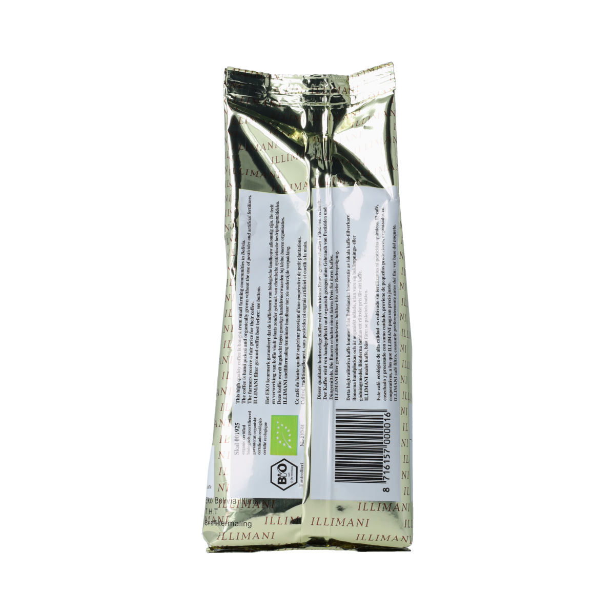 Illimani Andes snelfilter bio 250.00 Gram