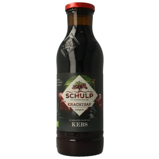 Schulp Krachtsap kersensap puur bio 750.00 Milliliter