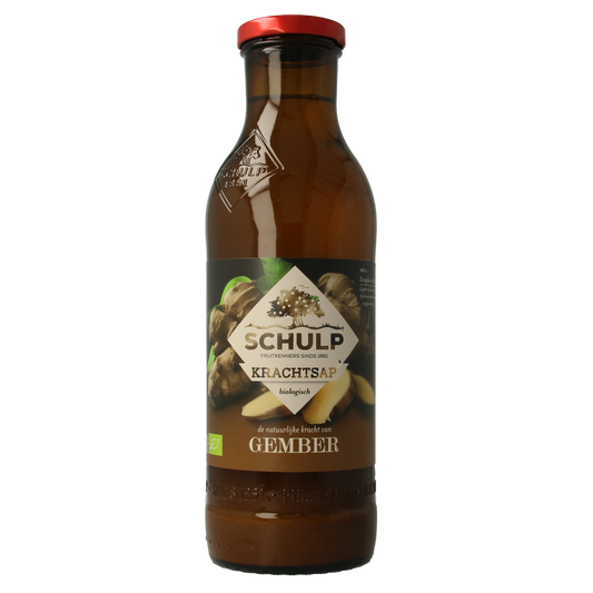 Schulp Krachtsap gembersap puur bio 750.00 Milliliter