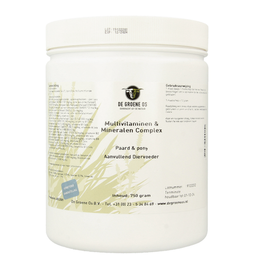 Groene Os Multivitamine / mineralen complex paard/pony 750 Gram