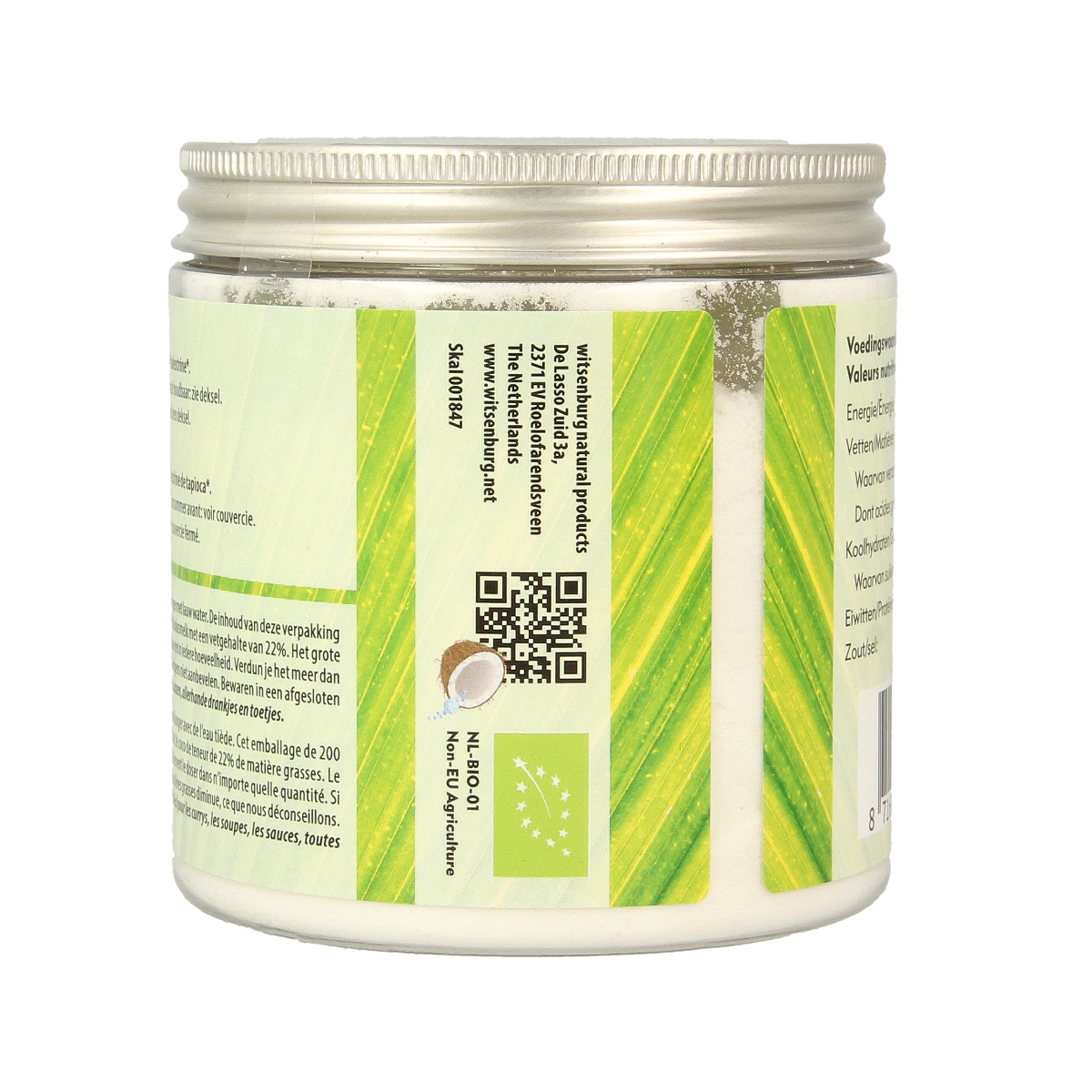 Omega & More Kokosmelk poeder vegan bio 200.00 Gram