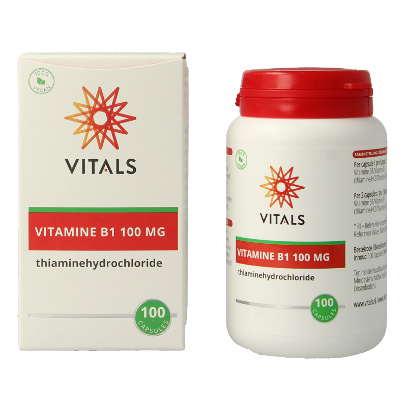 Vitals Vitamine B1 thiamine 100mg 100 Capsules