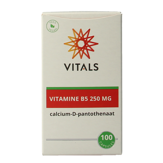 Vitals Vitamine B5 250mg 100.00 Capsules