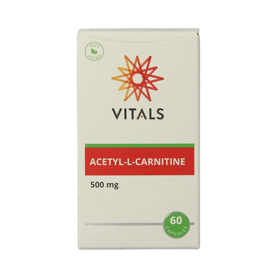 Vitals Acetyl-L-Carnitine 500mg 60.00 Vegetarische capsules