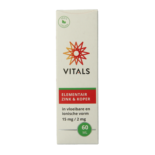 Vitals Elementair zink & koper 60.00 Milliliter