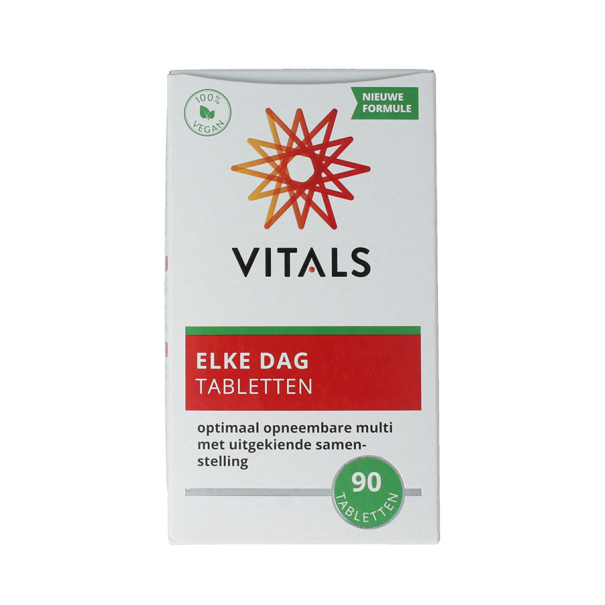 Vitals Elke Dag multivitamin tablets, 90-count, dietary supplement with essential vitamins and minerals for daily health.