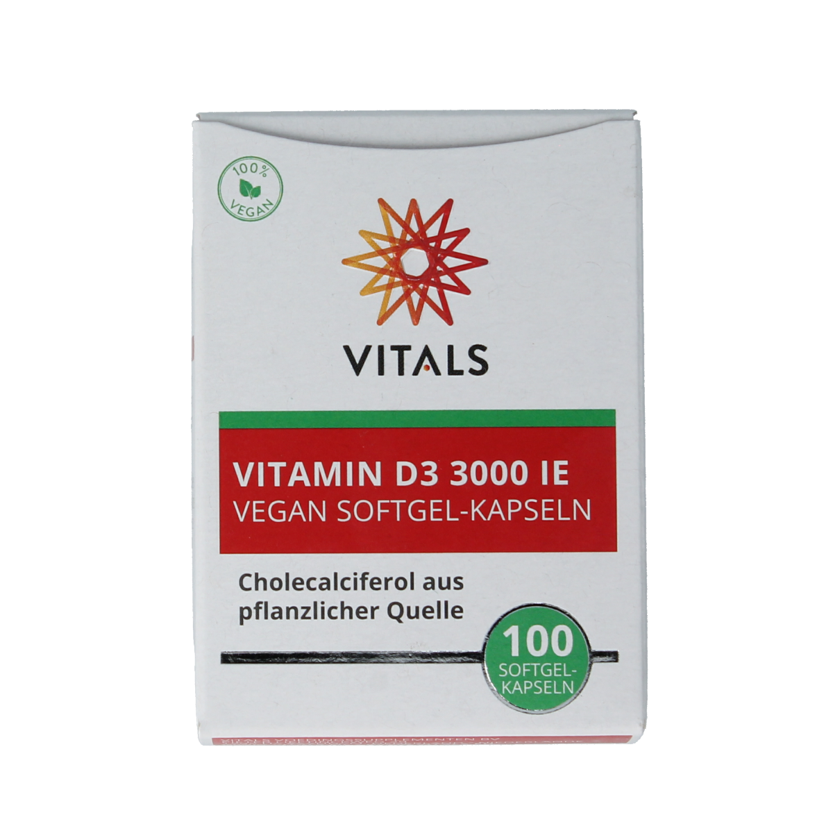 Vitals Vitamine D3 3000 ie 100.00 Softgels