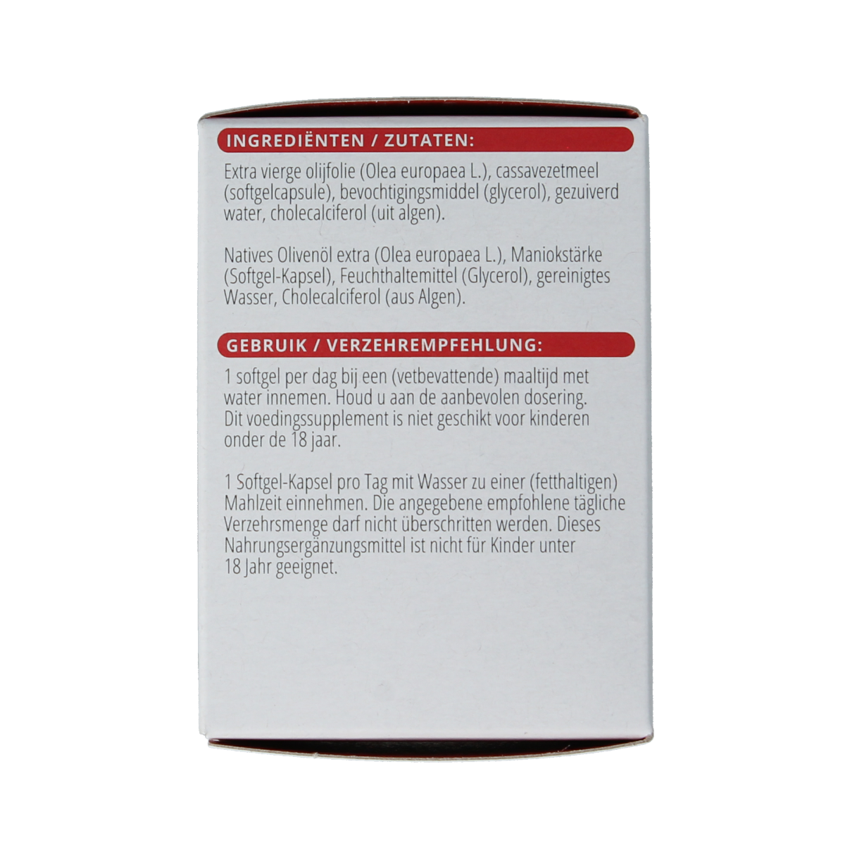 Vitals Vitamine D3 3000 ie 100.00 Softgels