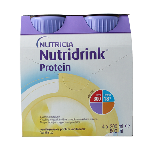 Nutridrink Protein vanille 200ml 4.00 Stuks