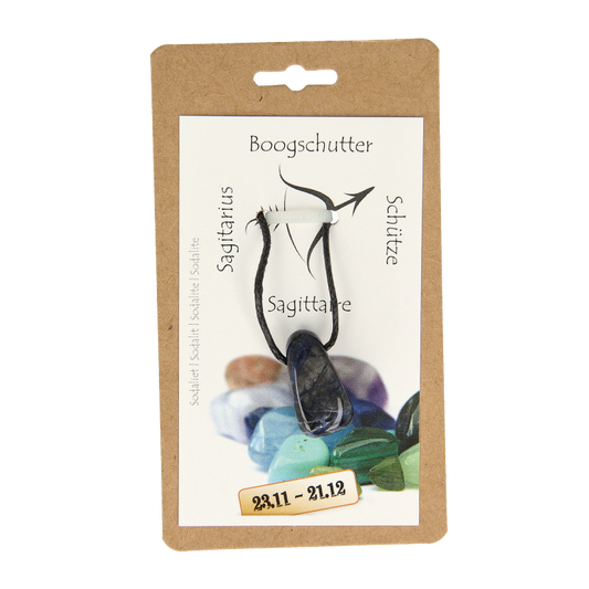Steengoed Sterrenbeeldsteen hanger boogschutter  1 Stuks