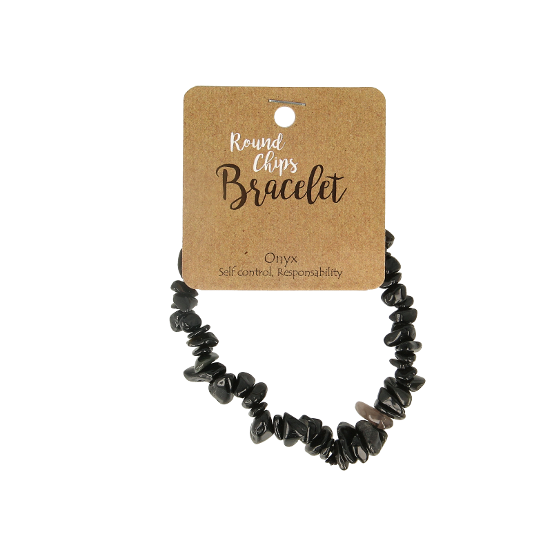 Steengoed Splitarmband onyx 1 Stuks