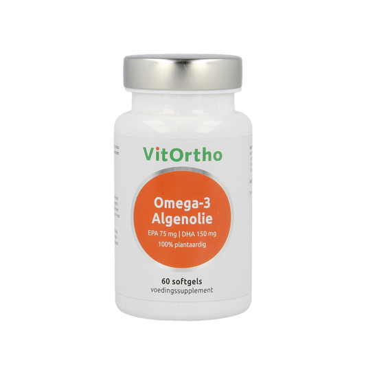 VitOrtho Omega-3 algenolie EPA 75mg DHA 150mg vegan 60.00 Vegetarische capsules