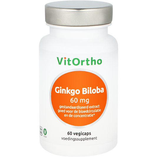 VitOrtho Ginkgo Biloba voorheen focusform 60.00 Vegetarische capsules