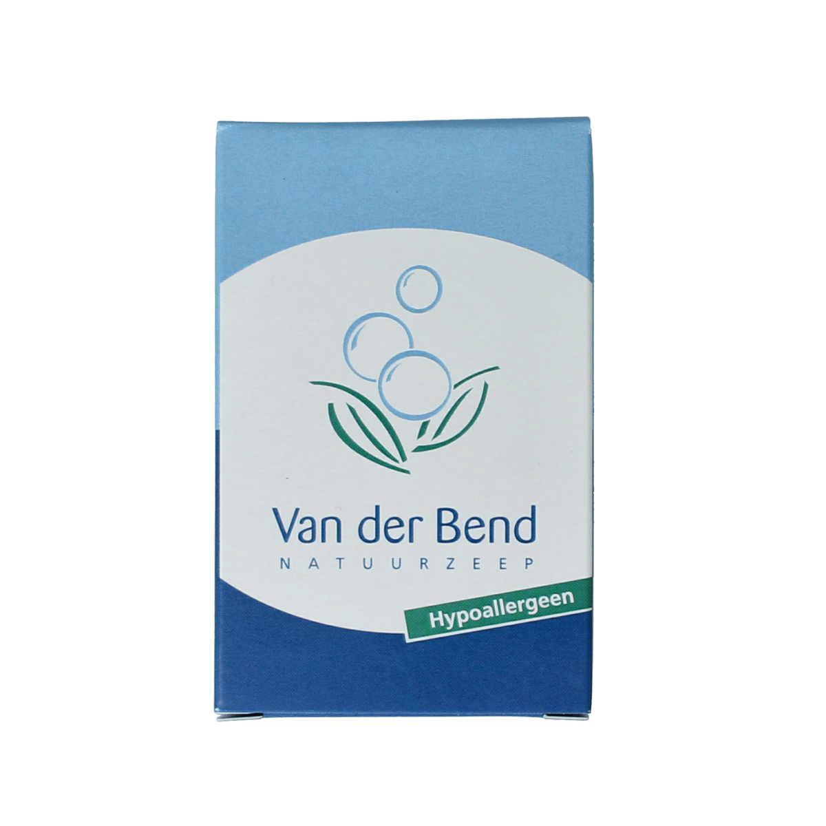 Van Der Bend Zeep 100g soap bar with a plain white appearance and simple packaging, showcasing the Van Der Bend brand.