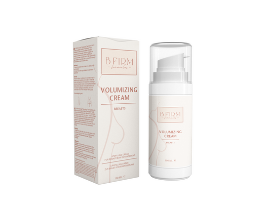 Breast Gro Volumizing Creme in 100ml jar, a body care product designed to enhance breast volume and shape.