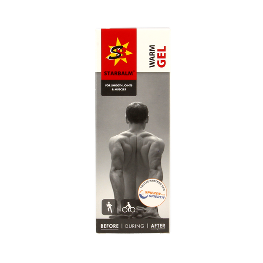 Star Balm Warm Gel 100ml for muscle and joint care, showing the gel in a tube with warm soothing properties.