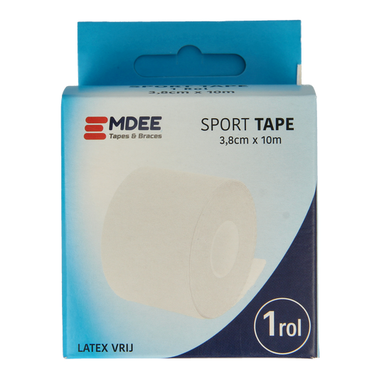 Emdee Sport tape 3.8cm x 10m wit 1.00 Stuks