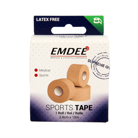 Emdee Sport tape 3.8cm x 10m huidkleur 1.00 Stuks