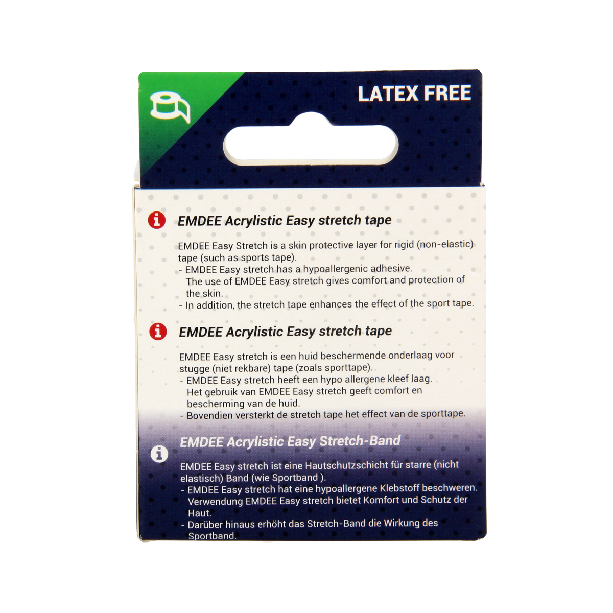 Emdee Easystretch tape 5cm x 4.5m 1.00 Stuks