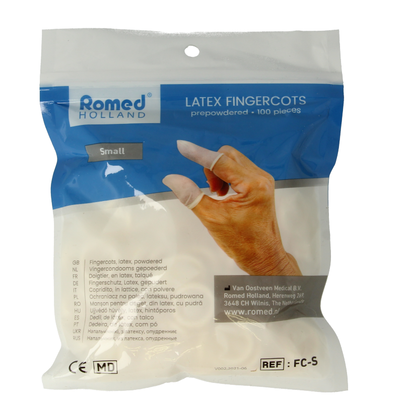 Romed Vingercondooms latex S 100 Stuks