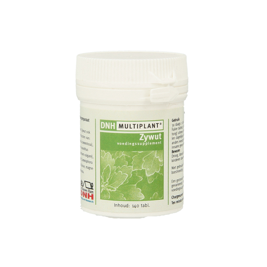 DNH Zywut multiplant herbal supplement tablets in a bottle, natural herbal preparation by DNH, plant-based health product