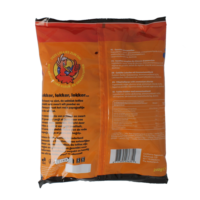 Lemco Salmiak lollies 240 Gram