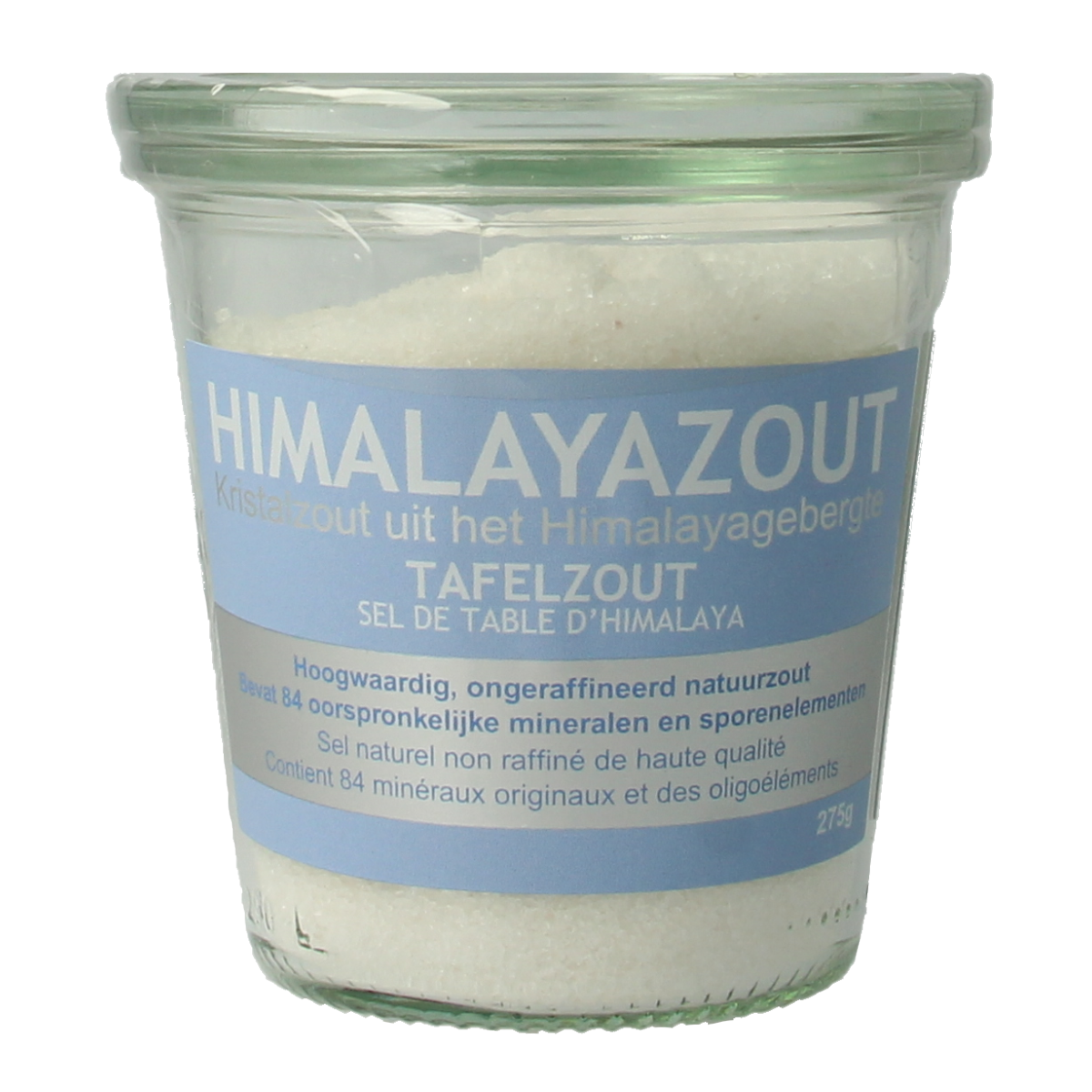 Esspo Himalayazout tafelzout in fijn glas, 275g, white Himalayan salt for cooking and seasoning, natural mineral salt from Himalayas