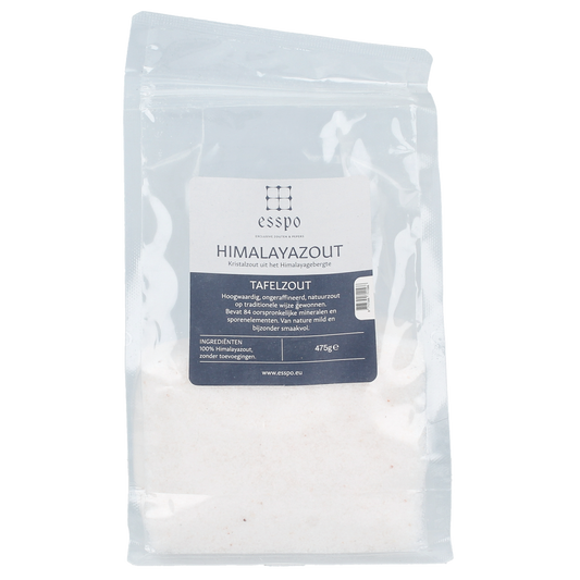 Esspo Himalayazout tafelzout wit fijn navulverpakking 475.00 Gram