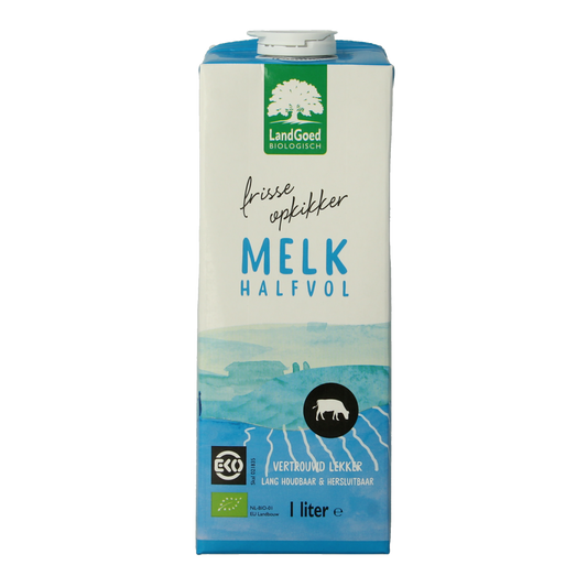Landgoed Halfvolle melk bio 1.00 Liter