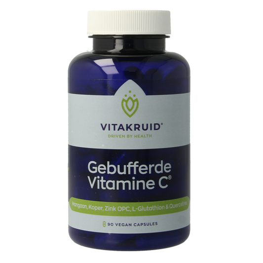 Vitakruid Gebufferde Vitamine C met oa Zink OPC Quercetine 90 Vegetarische capsules