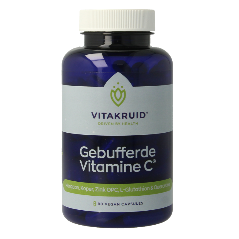 Vitakruid Gebufferde Vitamine C met oa Zink OPC Quercetine 90 Vegetarische capsules