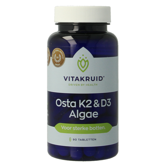 Vitakruid Osta K2 & D3 algae 90 Tabletten