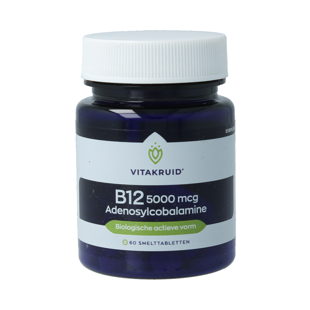 Vitakruid B12 5000 mcg Actief Adenosylcobalamine 60.00 Smelttabletten