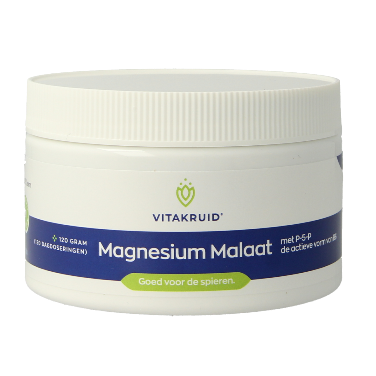 Vitakruid Magnesium Malaat met Vitamine B6 (P-5-P) 120.00 Gram