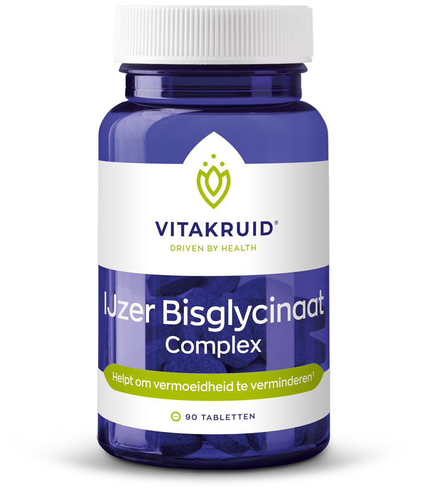 Vitakruid IJzer bisglycinaat 28mg complex 90 Tabletten