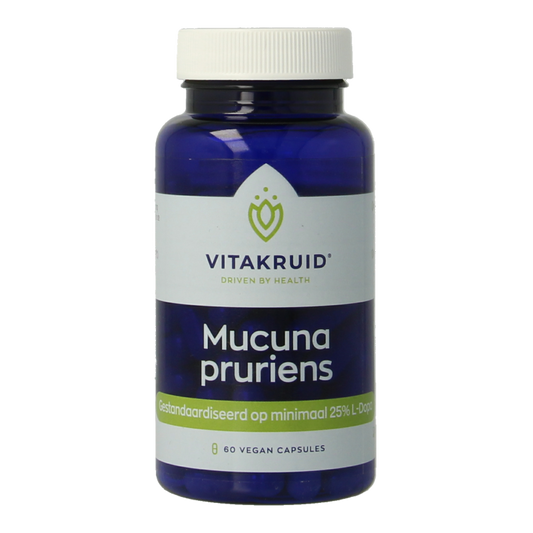 Vitakruid Mucuna pruriens 400mg minimaal 25% L-Dopa 60 Vegetarische capsules