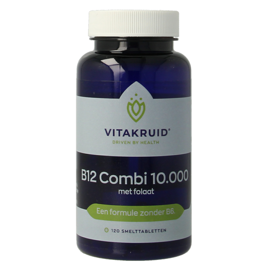 Vitakruid B12 Combi 10.000 met Actief Folaat 120 Smelttabletten