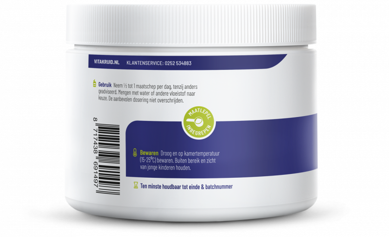 Vitakruid Vitamine C poeder calcium- & magnesiumascorbaat 260 Gram