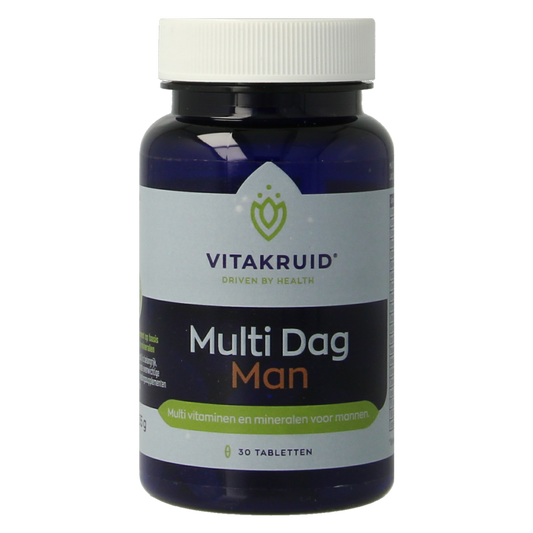 Vitakruid Multi Dag Man 100% Vegan 30.00 Tabletten