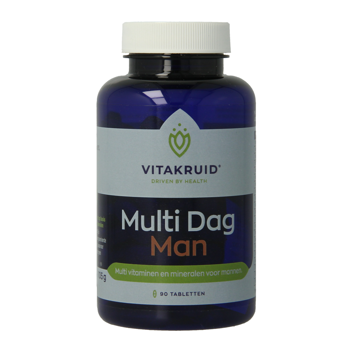 Vitakruid Multi Dag Man 100% Vegan 90.00 Tabletten