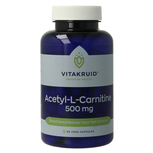 Vitakruid Acetyl-L-Carnitine 500mg 90.00 Vegetarische capsules