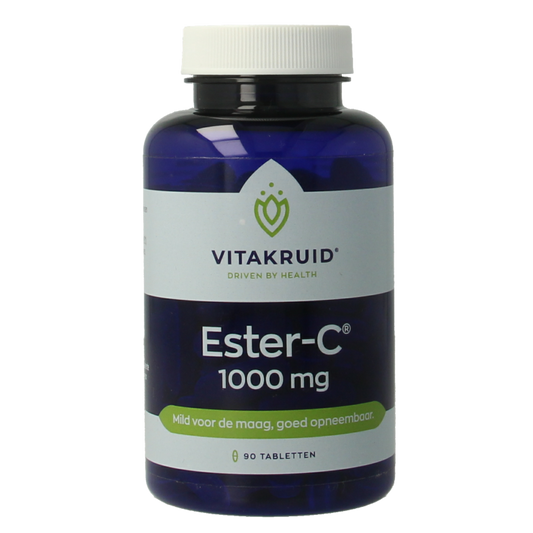 Vitakruid Ester-C Vitamine C 1000 Flavonoiden Rozenbottel 90 Tabletten