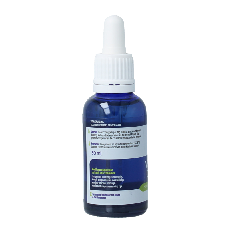 Vitakruid Vitamine D3 & K2 (MenaQ7) met druppelpipet 30 Milliliter
