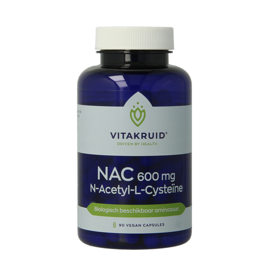 Vitakruid NAC 600 mg N-Acetyl-L-Cysteine 90.00 Vegetarische capsules