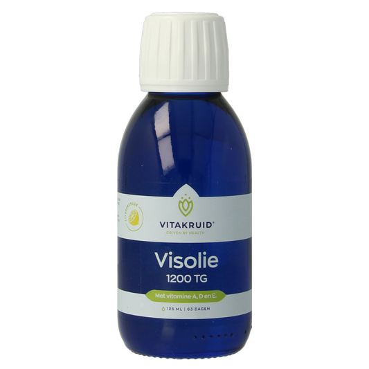Vitakruid Visolie 1200 Vloeibaar Triglyceriden met A, D & E 125.00 Milliliter