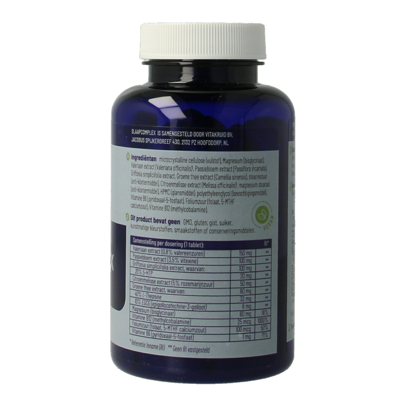 Vitakruid SlaapComplex oa Valeriaan Magnesium Bisglycinaat 90 Tabletten